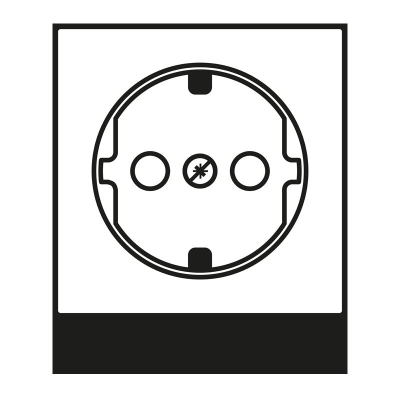 Jung - Abdeckung/Bedienelement für Installationsschalterprogramme Abdeckung A 1520 KIPL MO f.SCHUKO Steckdosen