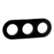 Elso - Abdeckrahmen Glasrahmen WDE011428 schwarz,3-fach