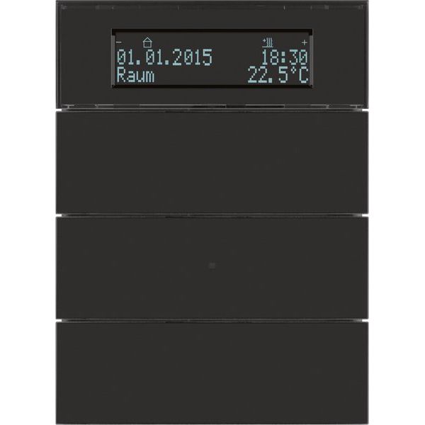 Berker - Bussystem-Mehrfach Bediengerät Tastsensor 3fach 75663592 Glas schwarz