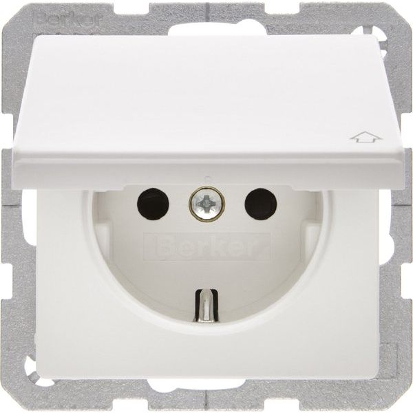 Berker - Steckdose SCHUKO-Steckdose 47516089 m.Klappdeckel