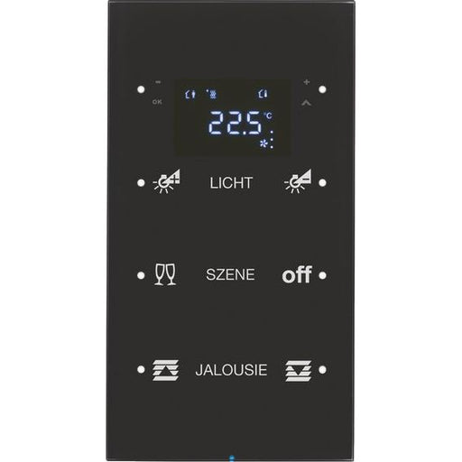 Berker - Bussystem-Tastsensor Touchsensor 3fach 75643155 Glas schwarz