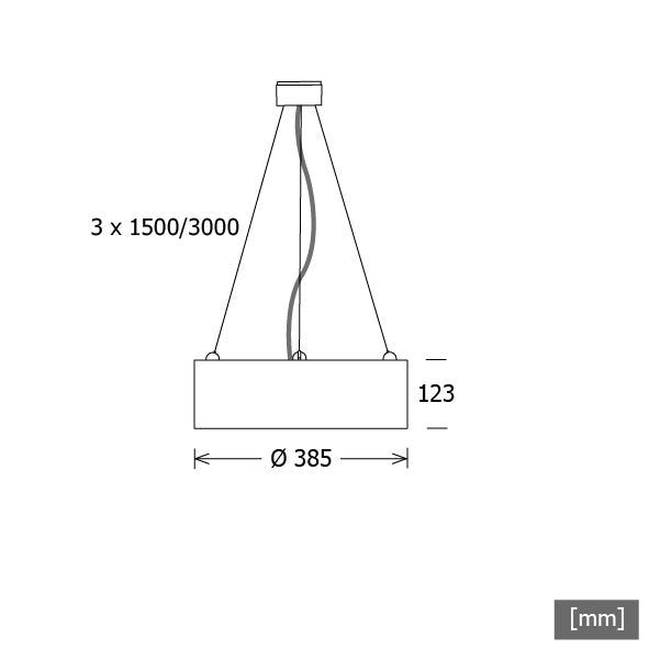 LTS Licht&Leuchten - Pendelleuchte LED-Pendelleuchte PLL 28.385 #640143 PL28 830 DALI si