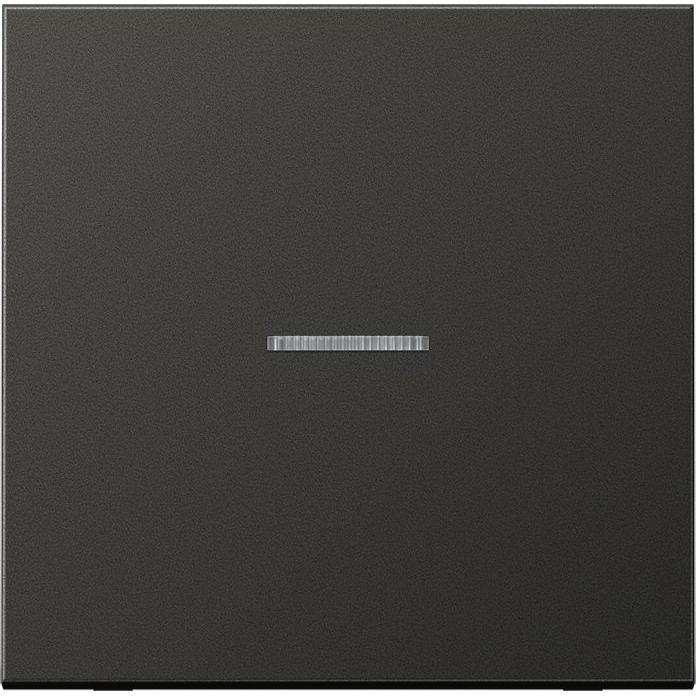 Jung - Bussystem-Tastsensor KNX RF Taster 1fach AL 10911 ST RF AN neutral, Aluminium