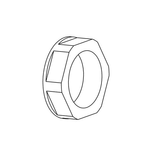 Icotek - Gegenmutter für Kabelverschraubung Gegenmutter GMT32 PA schwarz Kunstst. − 10 Stück