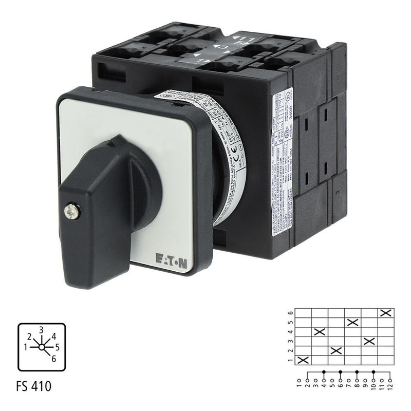 Eaton - Steuerschalter Stufenschalter T3 32A T3-3-8233/E 32A Einbau rastend
