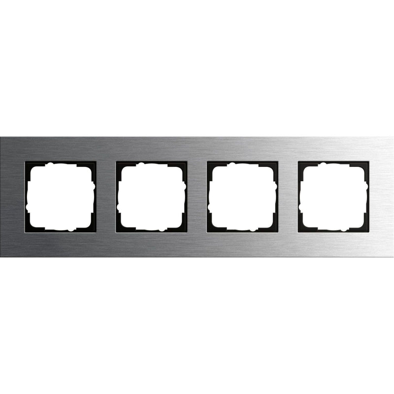 Gira - Abdeckrahmen 4fach 0214219 edelstahl