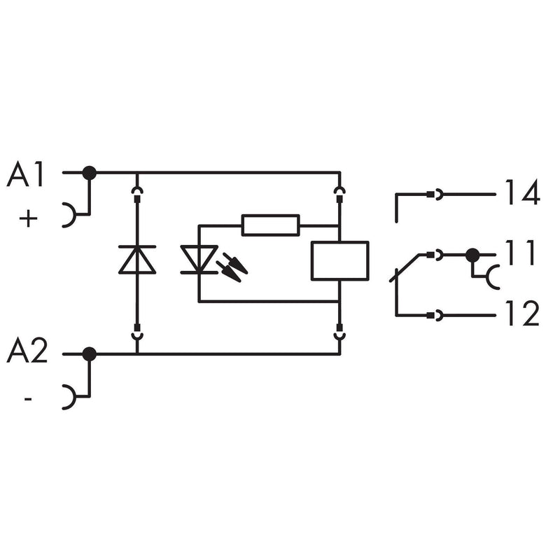 WAGO - Schaltrelais Relaismodul 788-342 DC 48 V,1 Wechsler