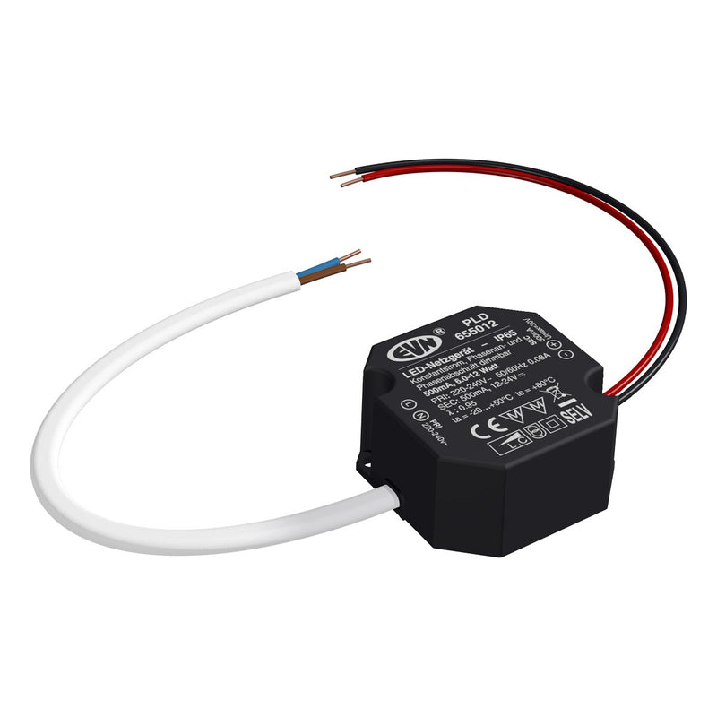 EVN Lichttechnik - LED-Betriebsgerät LED-Netzgerät PLD655012 500mA 6-12W IP65