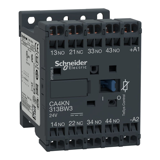 Schneider Electric - Hilfsschütz, Relais Hilfsschütz CA4KN313BW3 3S, 1Ö, 24V DC