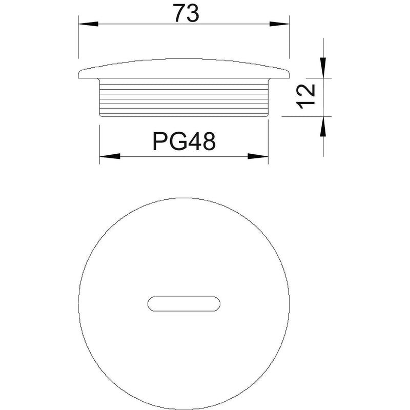 OBO Bettermann - Verschlussschraube Verschlußschraube 108 PG48 Iso,lgr − 25 Stück