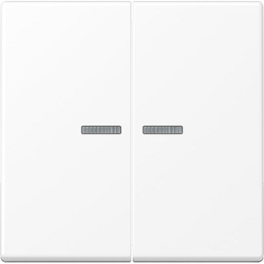 Jung - Abdeckung/Bedienelement für Installationsschalterprogramme Wippe A 595 KO5 WWM f.Serienschalter KO