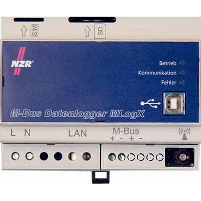 NZR - Bussystem-Datenschnittstelle M-BUS-Datenlogger 50 M-BUS-Geräte MLogX f.50MBUS-Gerät − 1 Stück