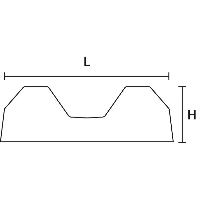 HellermannTyton - Befestigungssockel und -element für Kabelbinder Montagesockel CTQM5-PA66-BK-C1 21x9,5mm schwarz − 100 Stück
