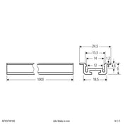 EVN Lichttechnik - Mechanisches Zubehör/Ersatzteile für Leuchten Aluminium Profil APXSTW100