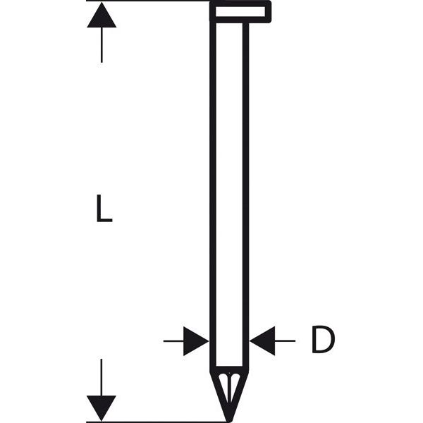 Bosch - Nagel für Nagelgerät D-Kopf Streifennagel 2608200002 SN34DK 75 2,8 mm 75