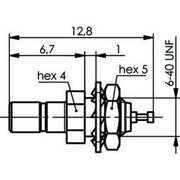 Telegärtner - Koax-Steckverbinder SSMB-Einbaustecker AU 100024914 Einbau von vorne − 5 Stück