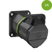 Walther Werke - CEE-Anbausteckdose (IEC 60309) CEE NEO Anbaudose FW512302CC schräg 1 6A 3P 2h