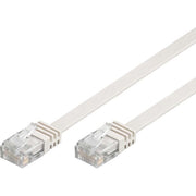 Goobay - Patchkabel Kupfer Flachkabel U/UTP Cat6 95154 weiß 5,0m