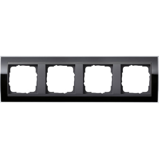 Gira - Abdeckrahmen 4fach 0214738 klar schwarz