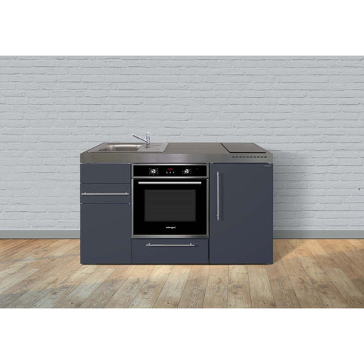 Stengel - Mini-Küche Miniküche Premiumline MPBSG150KSIKFreBliS Schiefergrau