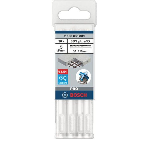Bosch - Bohrer PRO SDS plus-5X 2608833889VE(10) Hammerbohrer 5 x 50