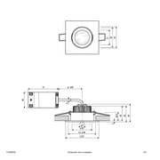 EVN Lichttechnik - Downlight/Strahler/Flutlicht LED-Deckeneinbauleuchte PCH24061302 eds 3000K 230V IP20