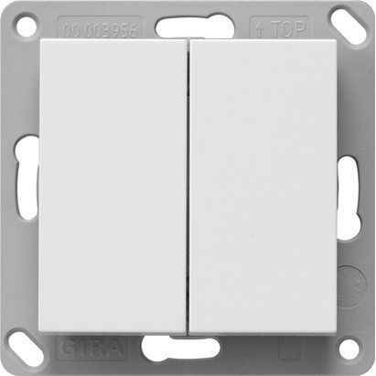 Gira - Bussystem-Tastwippe RF Wandsender 2f KNX 517803 Reinweiß
