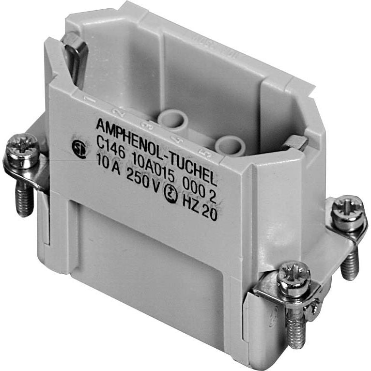 Amphenol Tuchel - Kontakteinsatz für Rechtecksteckverbinder Stifteinsatz-Crimp C146 10A015-000-2 ohne Kontakte
