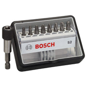 Bosch - Bit-Set 8+1-tlg. Schrauberbit-Set, 2607002561 Robust Line S PZ