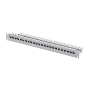 Telegärtner - Patchpanel Kupfer 19Z Modulträger 1HE 100007021 RAL 7035 incl. KAF