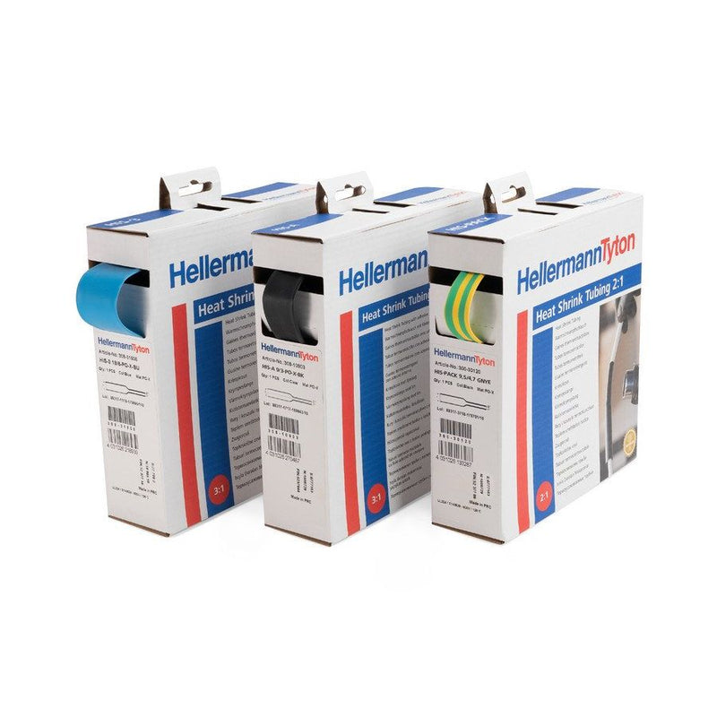 HellermannTyton - Schrumpfschlauch HIS-3/16-POX-BU 10m D 4,8/2,4 bl