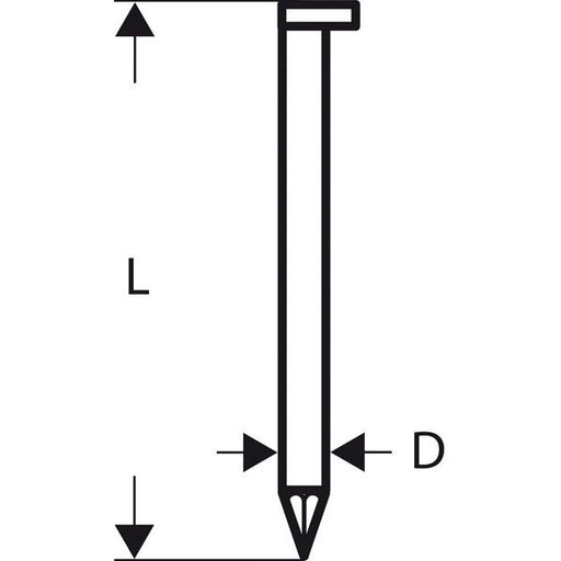 Bosch - Nagel für Nagelgerät D-Kopf Streifennagel 2608200000 SN34DK 50 2,8 mm 50