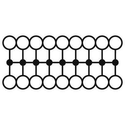 Phoenix Contact - Durchgangs-Reihenklemme Verteilerblock PTFIX 18X2,5 OG − 8 Stück