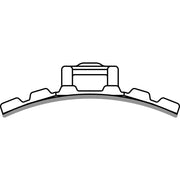 HellermannTyton - Befestigungssockel und -element für Kabelbinder Klebesockel FMB4APT-A-BK flexibel − 10 Stück