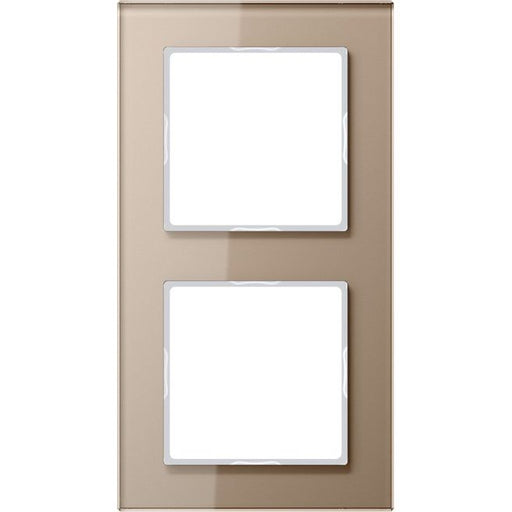 Jung - Abdeckrahmen Glasrahmen 2fach champ AC 582 GL CH waage-/senkrecht
