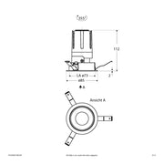 EVN Lichttechnik - Downlight/Strahler/Flutlicht LED-Einbauleuchte modular F01R09SM1330L55P Konfigurationstype
