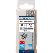 Bosch - Bohrer PRO Metal HSS-G 2608585491 Spiralbohrer 5,1 x