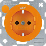 Berker - Steckdose SCHUKO-Steckdose or/gl 47432007 m. Aufdruck ZSV