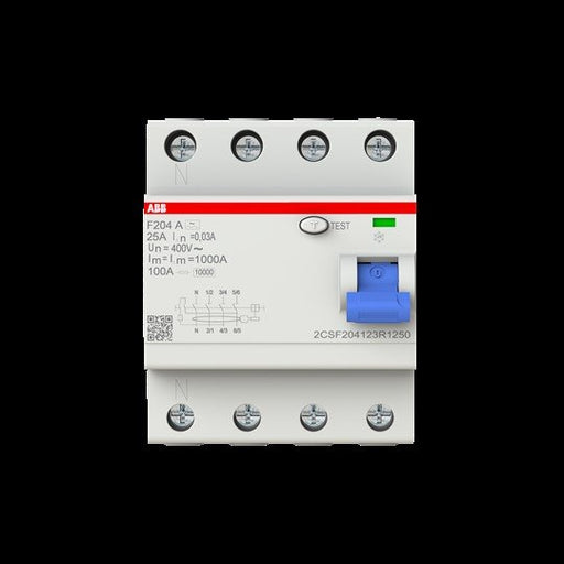 ABB Stotz S&J - Fehlerstrom-Schutzschalter FI-Schutzschalter F204A-25/0,03L pro M Compact