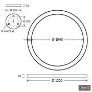 LTS Licht&Leuchten - Pendelleuchte LED-Pendelleuchte CERLP107.830.1DALIsi 930, DALI, si