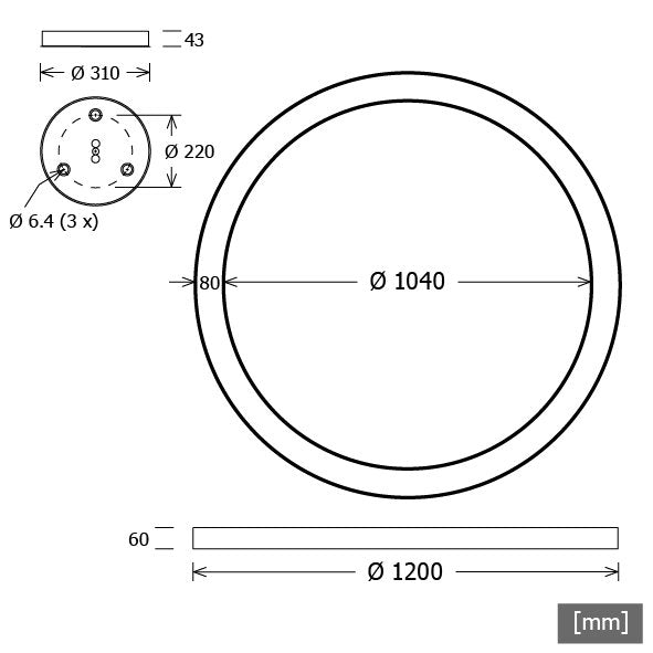 LTS Licht&Leuchten - Pendelleuchte LED-Pendelleuchte CERLP107.830.1DALIsi 930, DALI, si