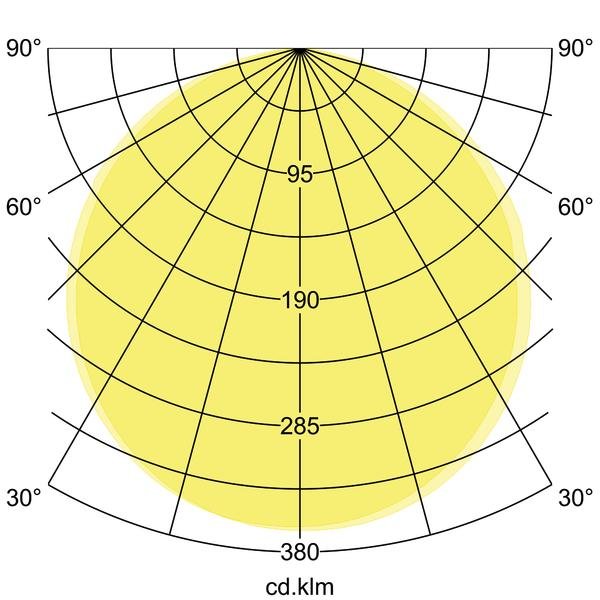 Brumberg Leuchten - Decken-/Wandleuchte LED-Wandleuchte 60108183 830, schwarz, IP54