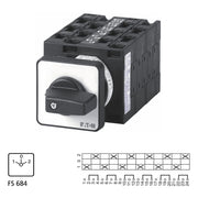 Eaton - Lastschalter Umschalter T3 32A Einbau T3-6-8362/E rastend 0-Stellung