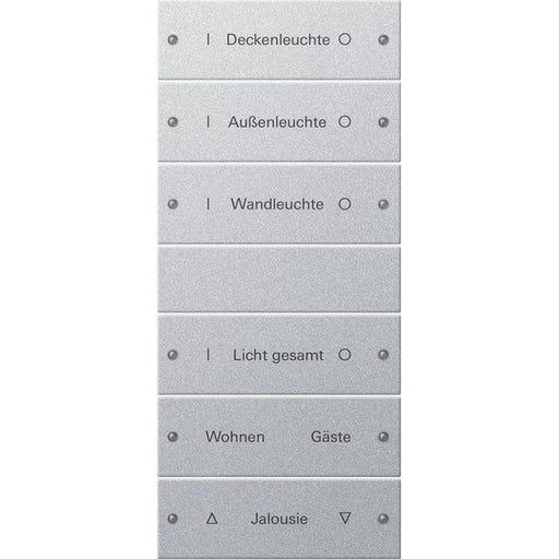 Gira - Bussystem-Tastwippe Wippenset 6-fach 220626 beschr. Sys 55 F Alu