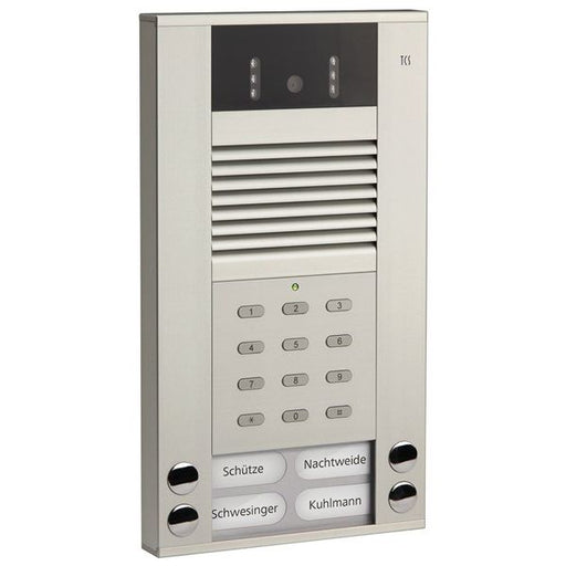 TCS Tür Control - Türstation für Türkommunikation Video color Außenstation AVE54043-0010 4Tast 1reih.AP si − 1 Stück