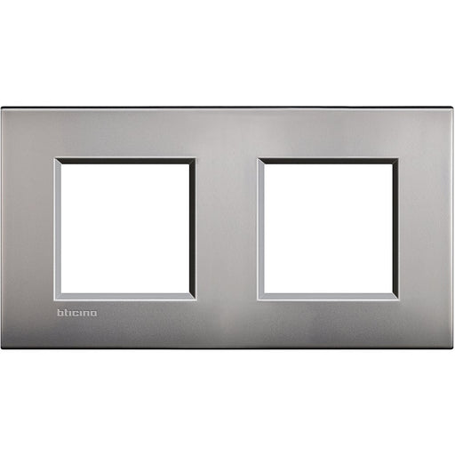 Legrand (BT) - Abdeckrahmen Air Europe Rahmen 2-fach LNE4802M2NK nickel