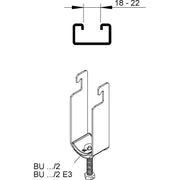 Niedax - Bügelschelle BU 22/2 E3 − 100 Stück