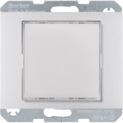 Berker - Info-Lichtsignal für Installationsschalterprogramme LED-Signallicht weiß 29537003 alu matt lackiert