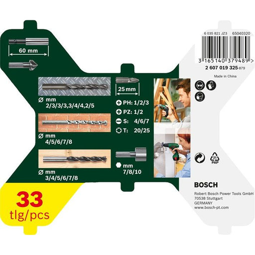 Bosch - Werkzeugset X-Line Bohrer- und 2607019325 Schrauber-Set