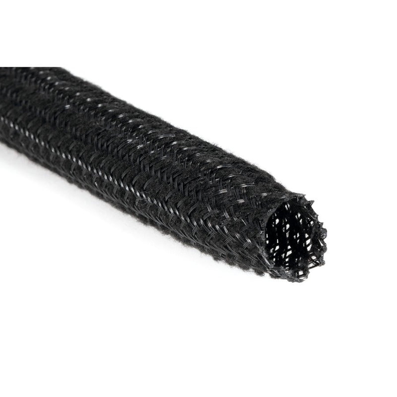 HellermannTyton - Hohlgeflechtschlauch Klapperschutzschlauch HEGSAS06-PET-BK(200) schwarz − 200 Meter